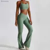 Conjuntos activos Conjunto de yoga Ropa deportiva sin costuras para mujer Ropa de entrenamiento Ropa atlética Gimnasio Legging Fitness Bra Crop Top Trajes deportivos Alta calidadL240118