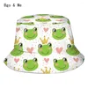 Berets Frog Paws Green Fun Bucket Hat Sun Beach Packable Fisherman Cap For Women Men Summer Outdoor Hiking