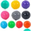 Balles de fitness Spiky Mas Ball Exercice Main Pied Soulagement de la douleur Plantaire Soulagement des douleurs musculaires Cadeau à la femme Drop Livraison Sports Outdoo Dhfey