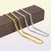 Gold Silver Miami Cuban Link Chain Hiphop Necklaces Mens Hip Hop Necklace Jewelry 1830inch5929507