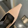 Pombas de tacones de gatito de alta calidad de 4.5 cm Bombas de mulas de tacón de tacón de tacón de tacón zapatos de vestir de diseño de la oficina de diseñador de lujo talla 34-41 con caja