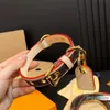 Designer bloem bedrukte lederen halsbanden voor honden riemen merk stalen metalen hardware vrouwen verstelbare blet chokers