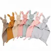 Blankets 2pc Born Baby Soothing Towel Security Blanket Soft Cotton Comfort Bib Multiple Colors Cute Doll Sleep Cuddle Pillow