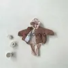 재킷 2023 겨울 새 유아 긴 소매 두꺼운 따뜻한 코트 신생아 아기 편안한 면화 재킷 패션 아이 소녀 소녀 옷 h240508