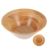 Dinnerware Sets Rubber Wood Salad Bowl Cone Shaped Wooden Cushions For Living Room Fruit Noodle Bowls
