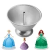 68inch 3D Princess Dress Doll Cake Fondant Baking Pan Tin Decoration Making Mould Mold Birthday Bakeware Tool 240117