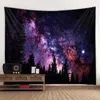 Tapisseries Forêt tapisserie étoilée feu de joie ciel nocturne galaxie paysage tenture murale chambre dortoir salon fond décorationvaiduryd