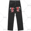 Jeans Mannen 2023 Amerikaanse Gothic Rock Devil Gedrukt Jeans Mannen Y2K High Street Hip Hop Harajuku Casual Losse Rechte wijde Pijpen Broek Womenyolq