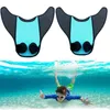 Dykningstillbehör 1st Steps sjöjungfru Swimming Tail Monofin Fins One-Piece Flipper Swim Fins Swimming Training Fins for Kids 240119