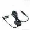 Mikrofony Czarna Lapel Lavalier Mikrofon dla Sony V1 D11 D12 UWP UTX Kamera bezprzewodowa System MIC MIC System MP3 Earcphone części 1,9m Drut