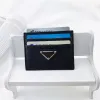 Womens Triangle Leather Card Holders Coin Purses Clutch Fashion Key Wallet Designer Bag Mens Luxury Plånböcker Passhållare Toppkvalitet Nyckel Pouch ID -plånbok