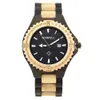 Zhong's BEWELL Creative Casual Men's Wooden Watch Night Glow Calendar Affordable Clearing Wooden Watch