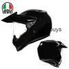 Full Face Open Agv Ax Carbon Fiber Motorcycle Off Road Helmet Anti Fog Full Cover Men's and Women's Motorcycle Running Helmet Pull Helmet All Seasons J4FI