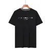 Chemises pour hommes T-shirt Homme Chemise Designer Top T-shirts Top Femme Tee pour les amoureux Lettre à manches courtes Col rond Mode Hip Hop Coton Noir Femmes Mode noire