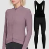 Maillot de cyclisme femme Ensembles Printemps/Automne MAAP Combinaison de cyclisme pour femme Vêtements de vélo Pantalons à bretelles de vélo Vêtements Ensembles à manches longues Hauts à séchage rapide pour femme HKD230625