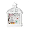 Veilleuses bonhomme de neige lanterne de haute qualité et Durable père noël Style européen maison cadeaux pour enfants ensemble de Festival de lumière accessoires