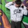 Sweats à capuche masculine Sweatshirts vintage Matta Fashion Gothic Imprimé à manches longues Sweatshirt Anime Y2K Vêtements Streetwear Hip Hop Zip Up Hoodie Jacketsyolq