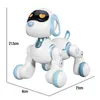 Divertente RC Robot Cane elettronico Stunt Dog Comando vocale Senso tattile Musica Canzone Robot Dog per Ragazzi Ragazze Giocattoli per bambini 18011 240117