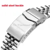 Watch Bands 20 22 24mm Steel Bracelet For Water Ghost Jubilee Diving Watchband Screw Remove Link Strap Lengthen Solid Buckle