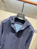 Tasarımcı Mens Ceket Kovboy Denim Katlar Kiton Uzun Kollu Hooodie Yeni Ceketler Bahar Giysileri Adam Gündelik Dış Giyim Moda Derin Blue Renk Üstleri