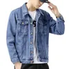 2024 schwarz Denim Kurze Jacke Männer Jeans Mäntel Casual Windjacke Taschen Overalls Bomber Streetwear Mann Kleidung Outwear 240117