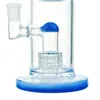 Huvudglas Bongs Hookah/Blue Deepwater Läckage Borrmaskin Vatten Rigg