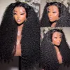 40 Inch Curly 13x4 13x6 HD Transparent Lace Frontal Wig Brazilian Remy 360 Loose Deep Wave Human Hair Lace Front Wigs for Women