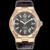 Vacherosconstantinns tittar på schweiziska klockor Automatiska korsar världen 18K Rose Gold Mechanical Mens 47040000R Klocka FrJ