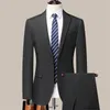 Ternos masculinos boutique 5xl (calças blazer) terno moda negócios casual xadrez estilo italiano fino vestido formal casamento 2 peças