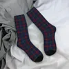 Calzini da uomo Calze per tutte le stagioni Calze Lynch Tartan Pattern Blu navy Scozzese irlandese Harajuku Accessori lunghi per uomo Donna Regali