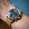 Outros relógios MysteriousCode 35mm Men Watch Japão VK68 Chronograph Movt Relógio Curva Vidro 316L Aço Inoxidável Homens Relógios À Prova D 'Água 5Bar J240118