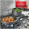 Cookware Sets T-fal Ultimate Hard Anodized Nonstick Set 17 Piece Pots And Pans Dishwasher Safe Black