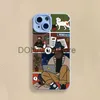 Cell Phone Cases New fun Cartoon Patterned Case Works On The iPhone 11 12 13 14 Pro Max XR XS X 7 8 Plus SE2020 Mini Shockproof Soft Rear Cover J240118