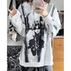 Millennial Y2K Spicy Girl Spring and Autumn New Punk Style Loose Long sleeved Sweetheart Small and Versatile Top Fashion by Abby