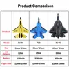 Радиоуправляемый самолет F22 камуфляжный серый планер 2,4G самолеты с дистанционным радиоуправлением SU-35 EPP пенопластовый самолет SU-57 игрушки для детей 240117