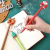 40 pièces stylo Gel de noël en gros mignon Kawaii arbre de noël elfe père noël stylos cadeaux pour l'écriture école bureau papeterie 240117