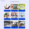 Yogamattor 3-faldig fällmatta med bärhandtag Gymnastik Hem Gymskyddsgolv för Yoga Sports-träning240118