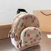 coabag Borse zaino con stampa ciliegia Borsa firmata lettera C Zaini di lusso Zaino Bookbag Borsa da donna Designer Borsa da viaggio di grande capacità Borse per libri