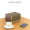 Altoparlanti Altoparlante bluetooth wireless retro classico in legno di altissima qualità del suono Boom box altoparlante per la casa supporto per mobili scatola di risonanza desktop