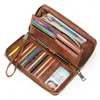 Wallets Unique Vintage Women's Multi Card Long & Holders Real Leather Versatile Casual Wallet Fashion Holder