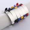 Bedelarmbanden 10 stuks siliconen armband blanco ID-tags voor roestvrijstalen plaat om armbanden op te nemen graveren DIY op maat