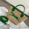 Mini splot koszyka słomiana torebka mody projektant torebek crossbody clutch plażowa torba luksusowa z ramię w pasku ramię