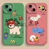 Mobiltelefonfodral Telefonfodral för Samsung Note 20 Ultra 10 Plus S24 S23 S22 S21 S20 FE M23 M33 M53 M34 M54 Cartoon Comic Printing Cover J240118