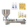 Hög noggrannhet Double Head Semi Auto Liquid / Paste Filling Machine / Self-Fluid Kvantitativ fyllningsmaskin för vatten och juice