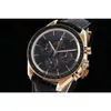 Watchmen Omegawatch Watch Speedmaster Watches 남자 크로노 그래프 Montre 6-Pins 작업 5A 고품질 기계식 운동 UHR Back Transparent Sapphire Relojs K4C1