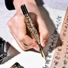 Luxe Hoge Kwaliteit JinHao Dragon Vulpen Vintage Inkt Pennen voor Schrijven Kantoorbenodigdheden Briefpapier Gift caneta tinteiro 240117