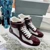 America Cup Sneakers Designer Men Patent Leather Shoes Mesh Nylon Runner Trainers Women High Top Casual Shoes Outdoor Training Shoes With Box