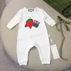 Designer Infant Onesies Spring And Autumn Baby Clothes Girls Rompers Brand Letter Print Bodysuit Clothes Jumpsuits Bodysuit Outfit SDLX Luck