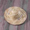 ملابس الكلاب 3pcs Pet Sombrero Straw Hat القابلة للتعديل في هاواي حديقة شمس دلو للكلاب الصغيرة جرو الحجم L.