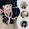 Ball Caps Winter Outdoor Cold Protection And Warm Woolen Hat Cute Sweet Knitted Fashion Versatile Ear